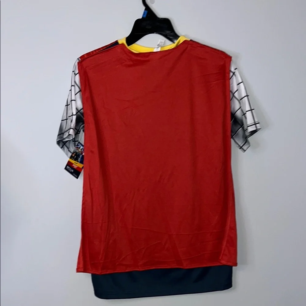 NWT Marvel Thor Superhero Costume - Red, Gray, Yellow T-Shirt with Cape - Picture 4 of 6